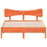 Casa si Gradina - Mobilier - Paturi si accesorii - Paturi - Cadru pat fara saltea, maro ceruit, 120x200 cm, lemn masiv pin - Infinity.ro