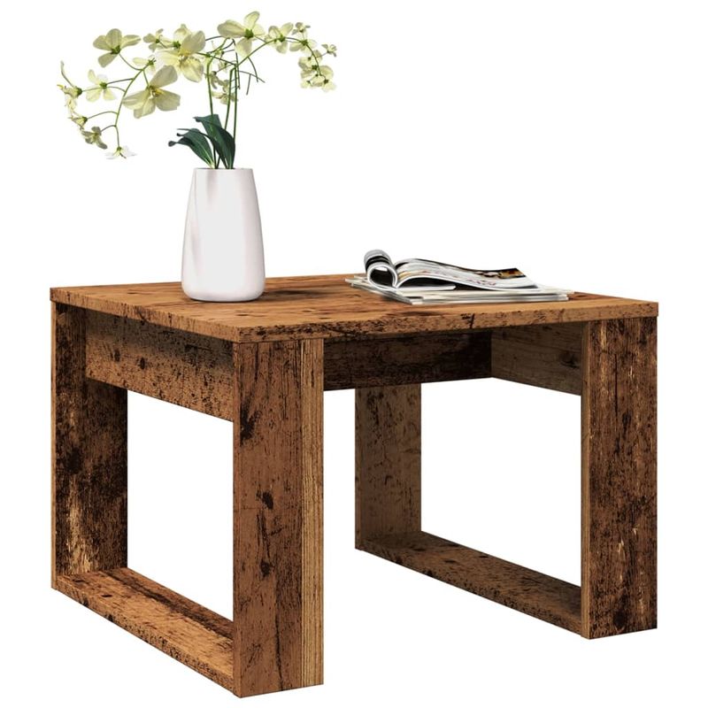 Casa si Gradina - Mobilier - Mese si birouri - Mese living - Masuta laterala, lemn vechi, 50x50x35 cm, lemn prelucrat - Infinity.ro
