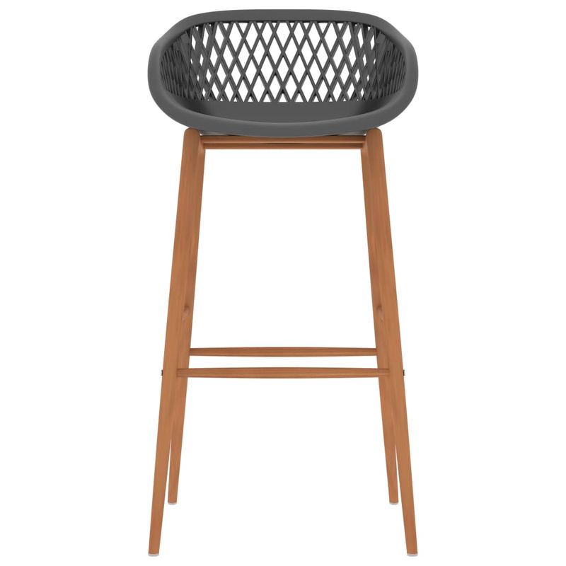 Casa si Gradina - Mobilier - Scaune si fotolii - Scaune - Scaune de bar, 2 buc., gri - Infinity.ro