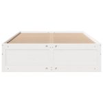 Casa si Gradina - Mobilier - Paturi si accesorii - Paturi - Cadru pat fara saltea/cu sertare alb, 150x200cm, lemn masiv pin - Infinity.ro