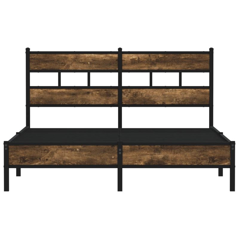 Casa si Gradina - Mobilier - Paturi si accesorii - Paturi - Cadru de pat fara saltea, cu tablie, stejar sonoma, 137x190 cm - Infinity.ro