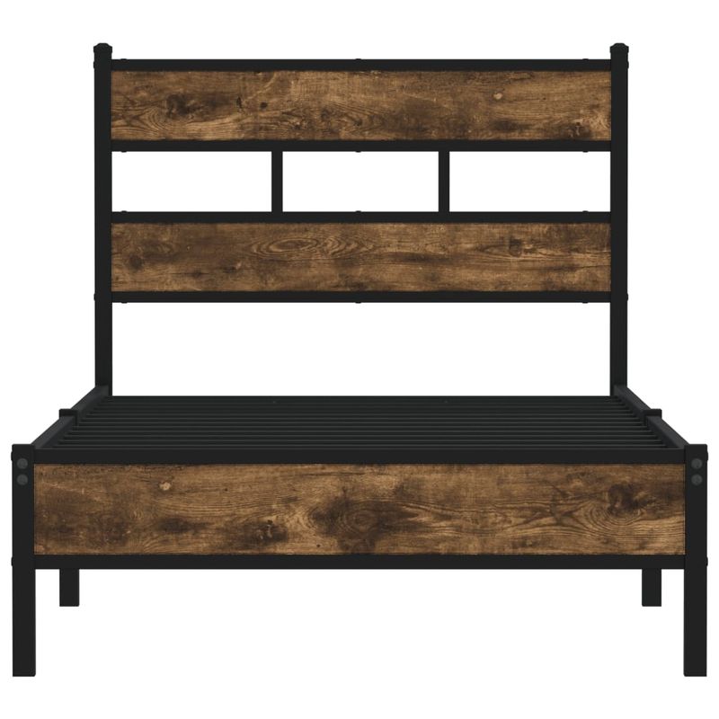 Casa si Gradina - Mobilier - Paturi si accesorii - Paturi - Cadru de pat fara saltea, cu tablie, stejar sonoma, 75x190 cm - Infinity.ro