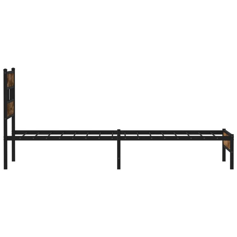 Casa si Gradina - Mobilier - Paturi si accesorii - Paturi - Cadru de pat fara saltea, cu tablie, stejar sonoma, 75x190 cm - Infinity.ro