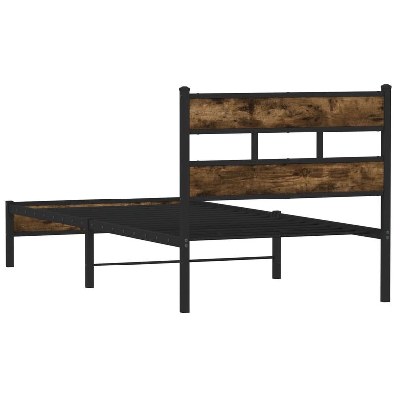 Casa si Gradina - Mobilier - Paturi si accesorii - Paturi - Cadru de pat fara saltea, cu tablie, stejar sonoma, 75x190 cm - Infinity.ro