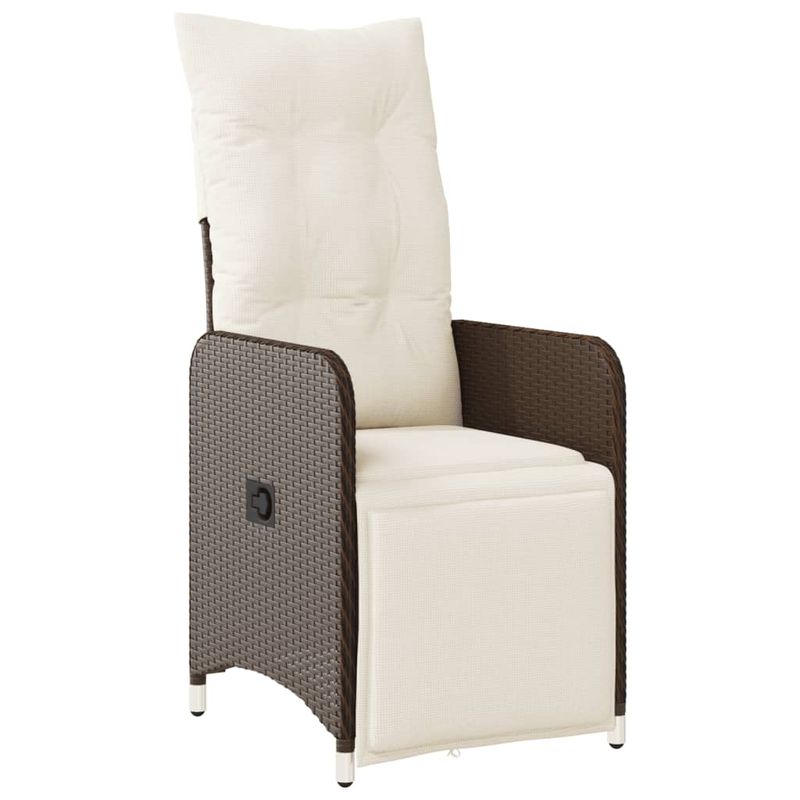 Casa si Gradina - Gradina si terasa - Mobilier exterior - Seturi mobila gradina - Set bistro de gradina cu perne, 9 piese, maro, poliratan - Infinity.ro