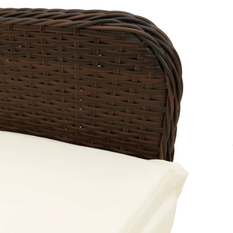 Casa si Gradina - Gradina si terasa - Mobilier exterior - Seturi mobila gradina - Set bistro de gradina cu perne, 9 piese, maro, poliratan - Infinity.ro