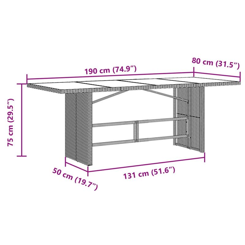 Casa si Gradina - Gradina si terasa - Mobilier exterior - Seturi mobila gradina - Set bistro de gradina cu perne, 9 piese, maro, poliratan - Infinity.ro