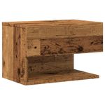 Casa si Gradina - Mobilier - Comode si corpuri - Noptiere - Noptiera montata pe perete, lemn invechit - Infinity.ro