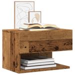 Casa si Gradina - Mobilier - Comode si corpuri - Noptiere - Noptiera montata pe perete, lemn invechit - Infinity.ro