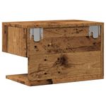 Casa si Gradina - Mobilier - Comode si corpuri - Noptiere - Noptiera montata pe perete, lemn invechit - Infinity.ro