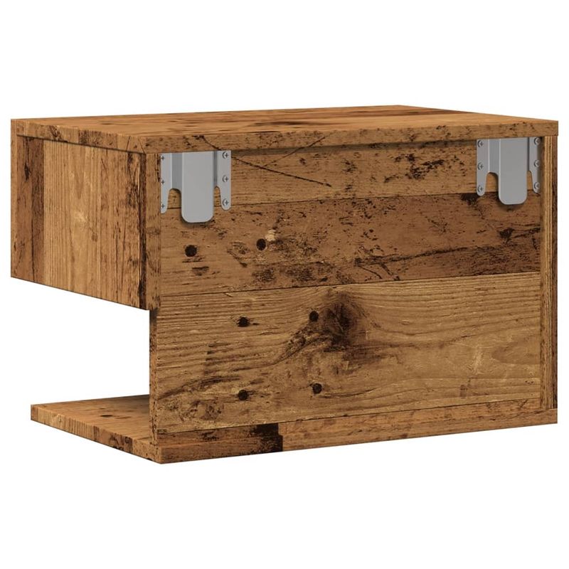 Casa si Gradina - Mobilier - Comode si corpuri - Noptiere - Noptiera montata pe perete, lemn invechit - Infinity.ro