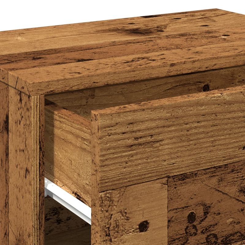 Casa si Gradina - Mobilier - Comode si corpuri - Noptiere - Noptiera montata pe perete, lemn invechit - Infinity.ro