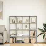 Casa si Gradina - Mobilier - Biblioteci si rafturi - Biblioteci - Biblioteca, gri beton, 137,5x29x137,5 cm, lemn prelucrat - Infinity.ro
