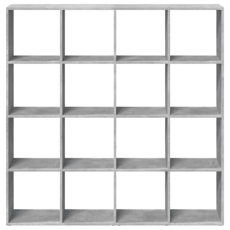 Casa si Gradina - Mobilier - Biblioteci si rafturi - Biblioteci - Biblioteca, gri beton, 137,5x29x137,5 cm, lemn prelucrat - Infinity.ro