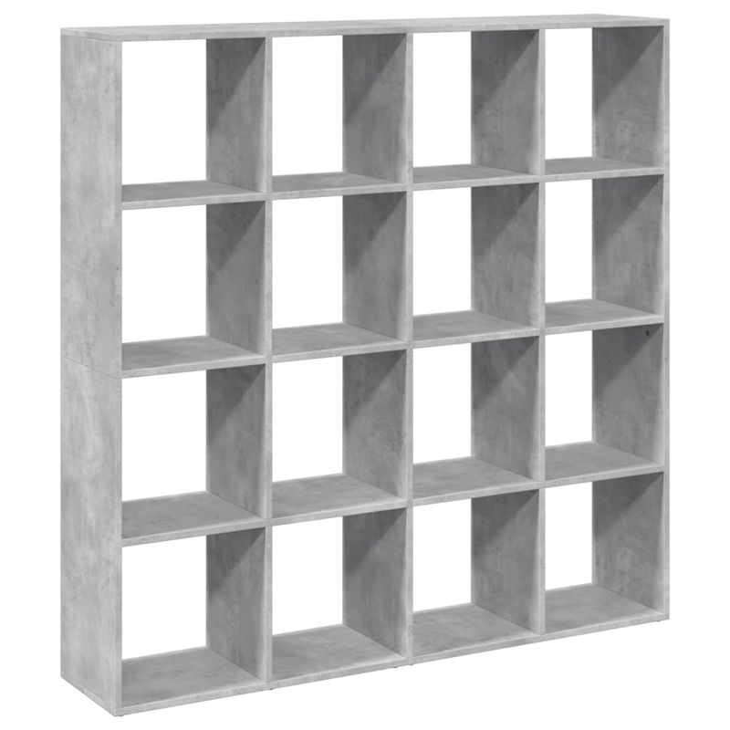 Casa si Gradina - Mobilier - Biblioteci si rafturi - Biblioteci - Biblioteca, gri beton, 137,5x29x137,5 cm, lemn prelucrat - Infinity.ro