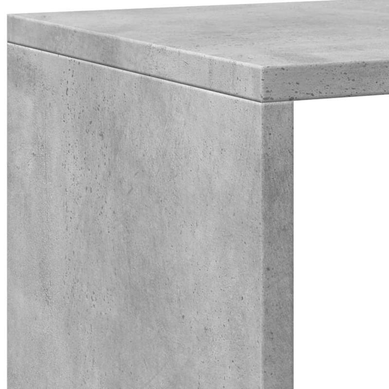 Casa si Gradina - Mobilier - Biblioteci si rafturi - Biblioteci - Biblioteca, gri beton, 137,5x29x137,5 cm, lemn prelucrat - Infinity.ro