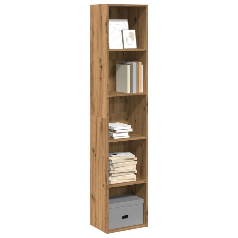 Casa si Gradina - Mobilier - Biblioteci si rafturi - Biblioteci - Biblioteca, stejar artizanal, 40x30x189 cm, lemn prelucrat - Infinity.ro