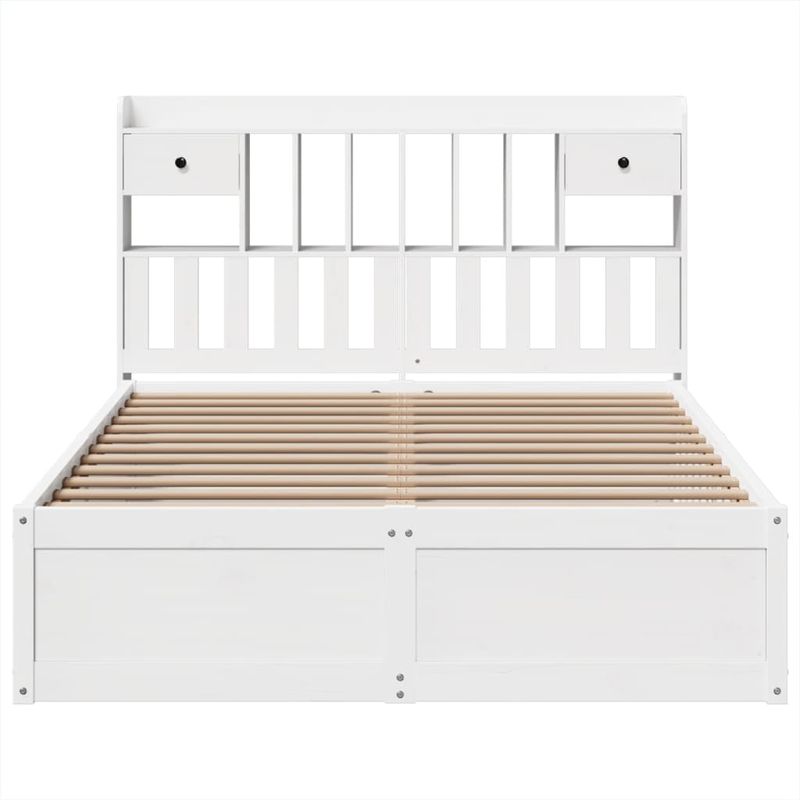 Casa si Gradina - Mobilier - Paturi si accesorii - Paturi - Cadru de pat fara saltea, alb, 150x200 cm, lemn masiv pin - Infinity.ro