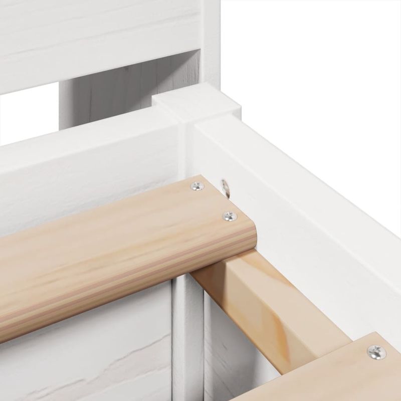 Casa si Gradina - Mobilier - Paturi si accesorii - Paturi - Cadru de pat fara saltea, alb, 150x200 cm, lemn masiv pin - Infinity.ro