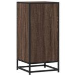 Casa si Gradina - Mobilier - Comode si corpuri - Comode - Dulap, stejar maro, 35,5x35x76 cm, lemn prelucrat si metal - Infinity.ro