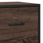 Casa si Gradina - Mobilier - Comode si corpuri - Comode - Dulap, stejar maro, 35,5x35x76 cm, lemn prelucrat si metal - Infinity.ro