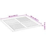 Casa si Gradina - Mobilier - Feronerie si accesorii mobila - Blat de masa patrata, 90x90x2,2 cm, lemn masiv de acacia - Infinity.ro