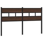 Casa si Gradina - Mobilier - Paturi si accesorii - Accesorii paturi - Tablie de pat, stejar maro, 160 cm, lemn prelucrat si otel - Infinity.ro