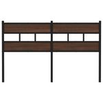 Casa si Gradina - Mobilier - Paturi si accesorii - Accesorii paturi - Tablie de pat, stejar maro, 160 cm, lemn prelucrat si otel - Infinity.ro