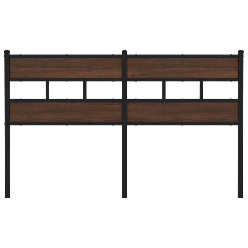 Casa si Gradina - Mobilier - Paturi si accesorii - Accesorii paturi - Tablie de pat, stejar maro, 160 cm, lemn prelucrat si otel - Infinity.ro