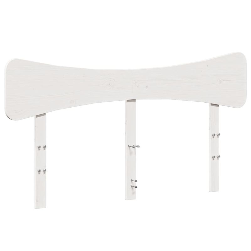 Casa si Gradina - Mobilier - Paturi si accesorii - Paturi - Cadru de pat fara saltea, alb, 135x190 cm, lemn masiv de pin - Infinity.ro