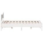 Casa si Gradina - Mobilier - Paturi si accesorii - Paturi - Cadru de pat fara saltea, alb, 135x190 cm, lemn masiv de pin - Infinity.ro