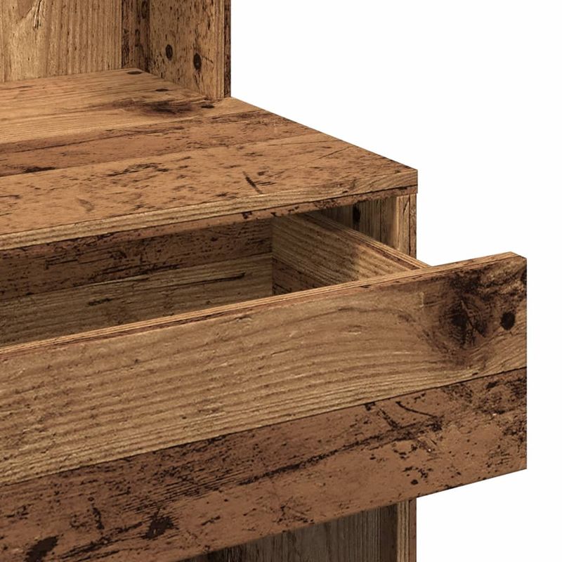 Casa si Gradina - Mobilier - Comode si corpuri - Masute de toaleta - Masa de toaleta cu LED, lemn vechi, 60x40x140 cm - Infinity.ro