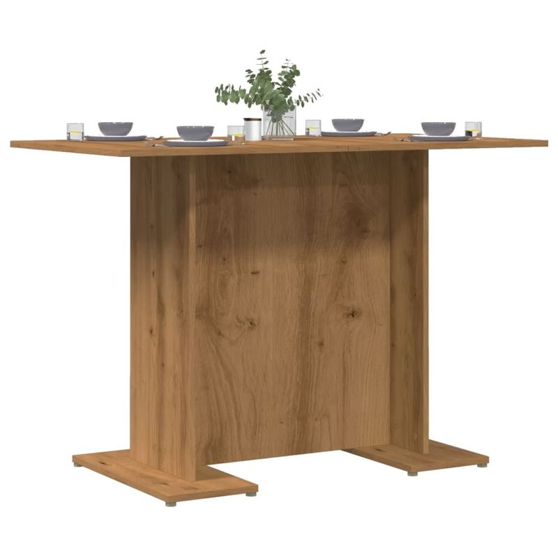 Casa si Gradina - Mobilier - Mese si birouri - Mese bucatarie si dining - Masa bucatarie, stejar artizanal, 110x60x75 cm, lemn prelucrat - Infinity.ro