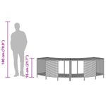 Casa si Gradina - Gradina si terasa - Piscine si accesorii - Accesorii piscine - Rafturi de depozitare pentru spa, 2 buc., gri, poliratan - Infinity.ro