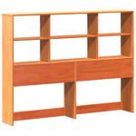 Casa si Gradina - Mobilier - Paturi si accesorii - Paturi - Pat cu biblioteca fara saltea, maro, 120x190 cm, lemn masiv pin - Infinity.ro