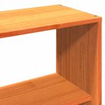 Casa si Gradina - Mobilier - Paturi si accesorii - Paturi - Pat cu biblioteca fara saltea, maro, 120x190 cm, lemn masiv pin - Infinity.ro