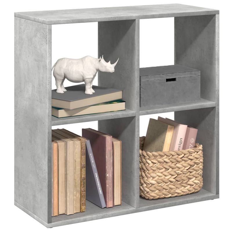 Casa si Gradina - Mobilier - Biblioteci si rafturi - Biblioteci - Biblioteca/separator camera gri beton 69,5x29x69,5 cm lemn - Infinity.ro