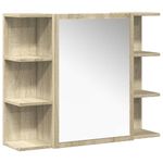 Casa si Gradina - Mobilier - Seturi de mobilier - Seturi baie - Set mobilier de baie, 4 piese, stejar sonoma, lemn prelucrat - Infinity.ro