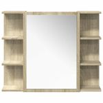 Casa si Gradina - Mobilier - Seturi de mobilier - Seturi baie - Set mobilier de baie, 4 piese, stejar sonoma, lemn prelucrat - Infinity.ro