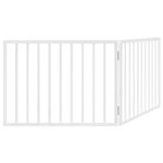 Petshop - Accesorii petshop - Culcusuri si custi - Tarcuri si colivii - Poarta pentru caini pliabila, 2 panouri, alb, 160 cm, lemn plop - Infinity.ro