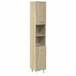 Casa si Gradina - Mobilier - Seturi de mobilier - Seturi baie - Set mobilier de baie, 4 piese, stejar sonoma, lemn prelucrat - Infinity.ro