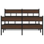 Casa si Gradina - Mobilier - Paturi si accesorii - Paturi - Cadru de pat metalic fara saltea, stejar maro, 160x200 cm - Infinity.ro