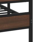 Casa si Gradina - Mobilier - Paturi si accesorii - Paturi - Cadru de pat metalic fara saltea, stejar maro, 160x200 cm - Infinity.ro