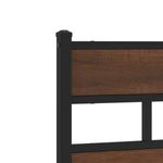 Casa si Gradina - Mobilier - Paturi si accesorii - Paturi - Cadru de pat metalic fara saltea, stejar maro, 160x200 cm - Infinity.ro