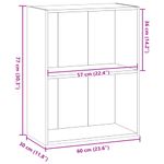 Casa si Gradina - Mobilier - Biblioteci si rafturi - Biblioteci - Biblioteca, stejar artizanal, 60x30x77 cm, lemn prelucrat - Infinity.ro