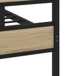 Casa si Gradina - Mobilier - Paturi si accesorii - Paturi - Cadru de pat metalic fara saltea, stejar sonoma, 75x190 cm - Infinity.ro