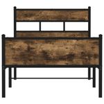 Casa si Gradina - Mobilier - Paturi si accesorii - Paturi - Cadru pat fara saltea stejar fumuriu, 90x190 cm, lemn prelucrat - Infinity.ro