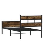 Casa si Gradina - Mobilier - Paturi si accesorii - Paturi - Cadru pat fara saltea stejar fumuriu, 90x190 cm, lemn prelucrat - Infinity.ro