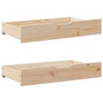 Casa si Gradina - Mobilier - Paturi si accesorii - Paturi - Pat cu biblioteca fara saltea, 75x190 cm, lemn masiv de pin - Infinity.ro
