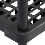 Casa si Gradina - Mobilier - Biblioteci si rafturi - Rafturi - Raft depozitare cu 5 polite, negru, 93,5x45,5x194,5 cm, PP - Infinity.ro